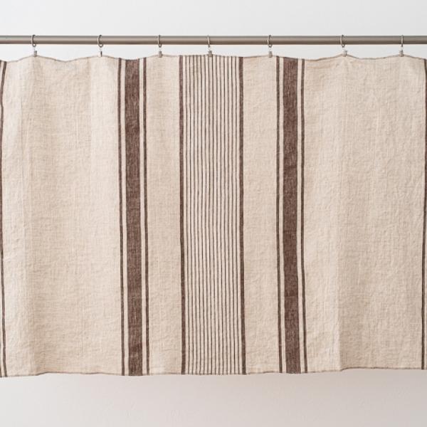 Linenme Linen Fabric Choco Natural Provence