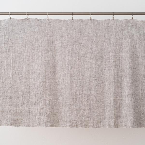 Linenme Linen Fabric Graphite Francesca