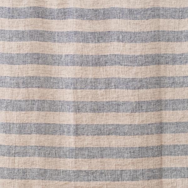 Linenme Linen Fabric Indigo Natural Boston