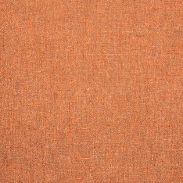 linenme Linen Fabric Melange Orange