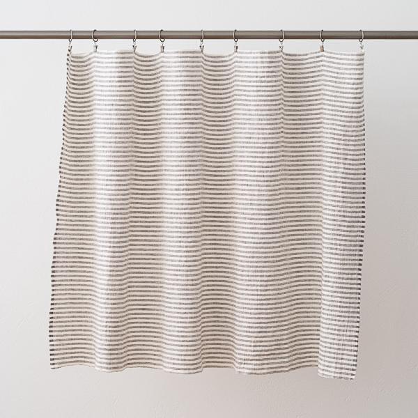 Linenme Linen Fabric New Graphite Brittany