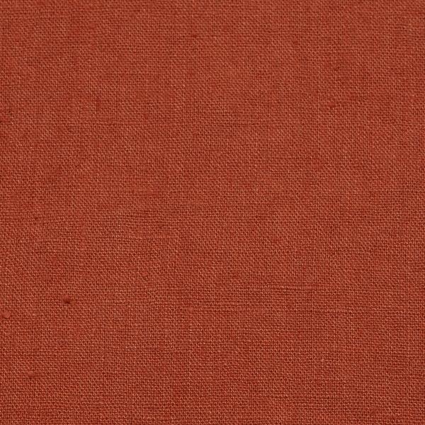 linenme Linen Fabric Prewashed Terra Brick