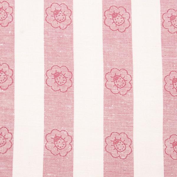linenme Linen Fabric Print Pink