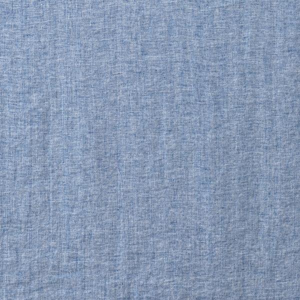 Linenme Linen Fabric Sample Blue White Chevron