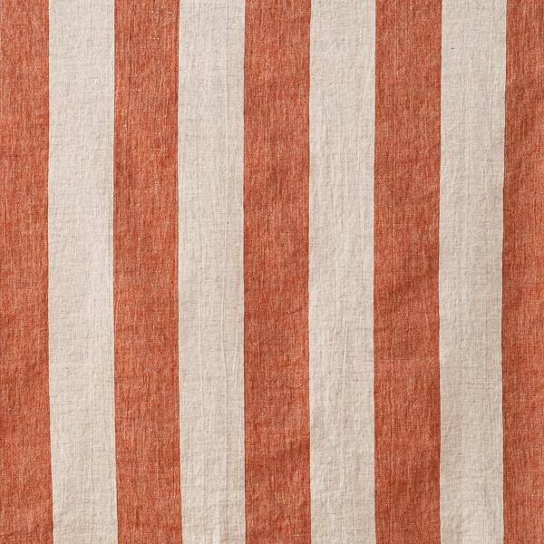 Linenme Linen Fabric Sample Brick Natural Venice