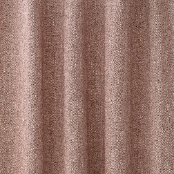 linenme Linen Fabric Sample Cacao White Chevron