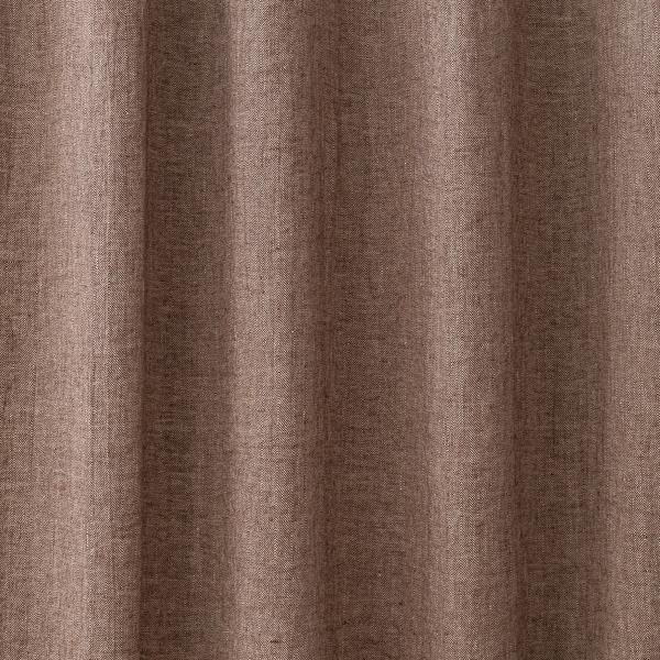 linenme Linen Fabric Sample Choco Natural Chevron