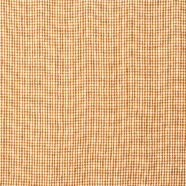 Linenme Linen Fabric Sample Gold Gingham