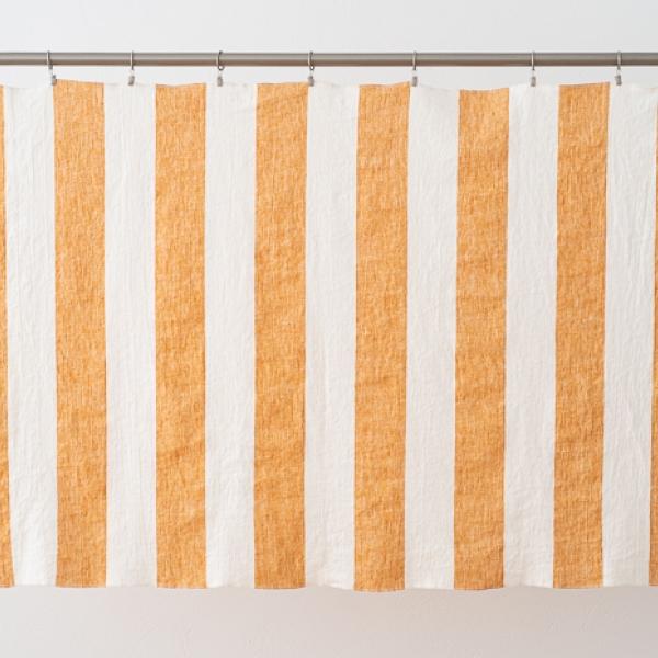 Linenme Linen Fabric Sample Gold Napa