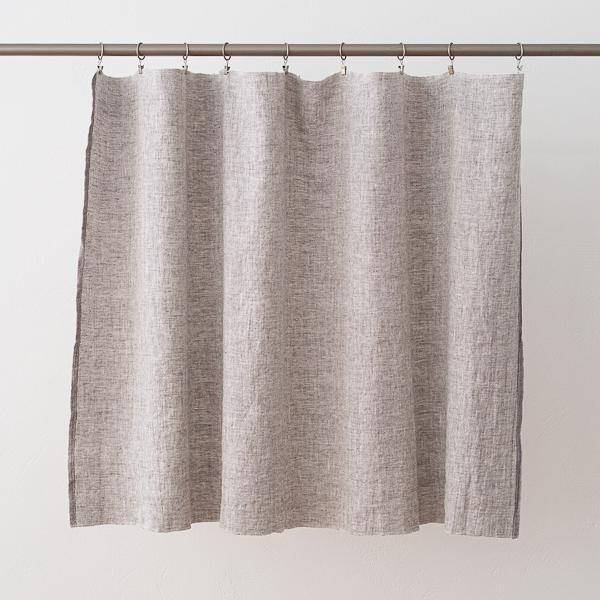 Linenme Linen Fabric Sample Graphite Francesca