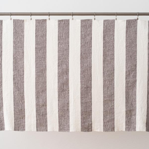 Linenme Linen Fabric Sample Graphite Napa