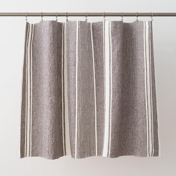 Linenme Linen Fabric Sample Graphite Turino