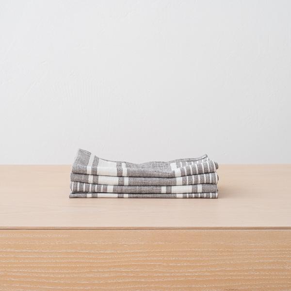 linenme Linen Fabric Sample Graphite Turino