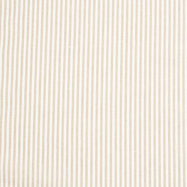 linenme Linen Fabric Sample Jazz Beige White