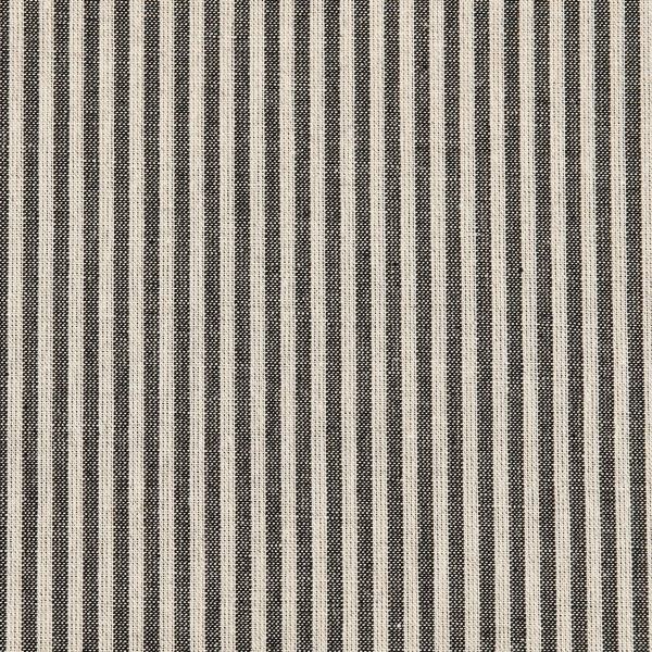 linenme Linen Fabric Sample Jazz Natural Black