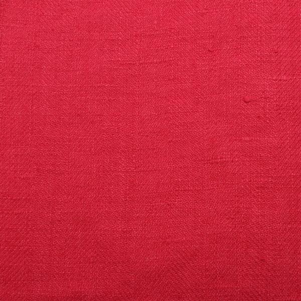 linenme Linen Fabric Sample Lara Bright Pink