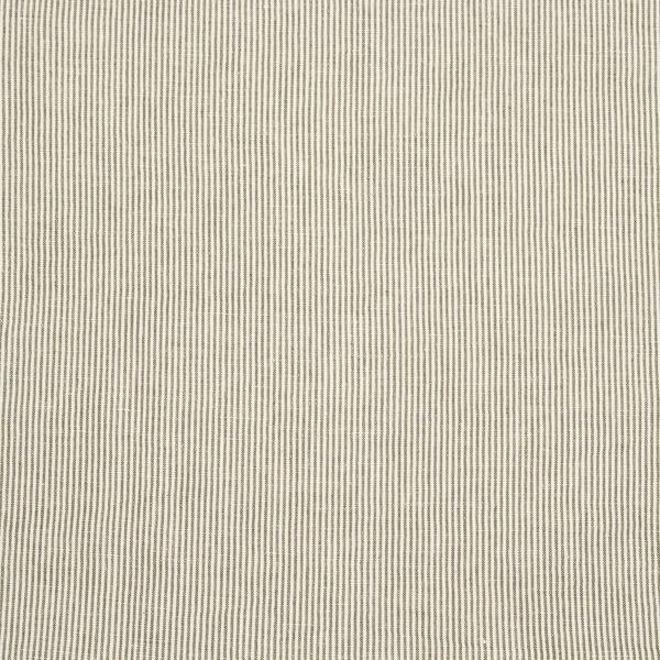 linenme Linen Fabric Sample Pinstripe Green White