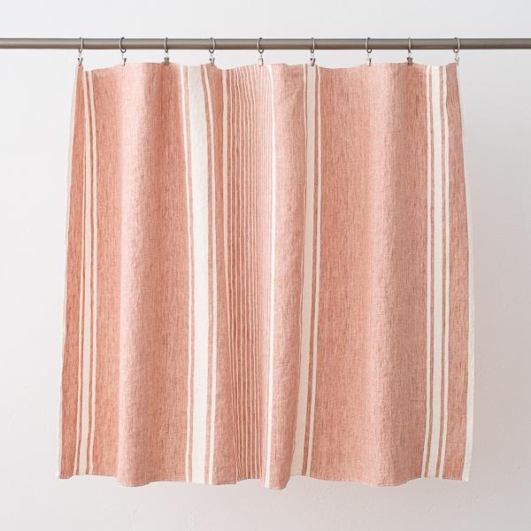 Linenme Linen Fabric Sample Rosa Turino