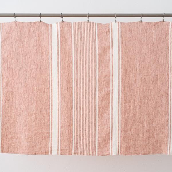 Linenme Linen Fabric Sample Rosa Turino