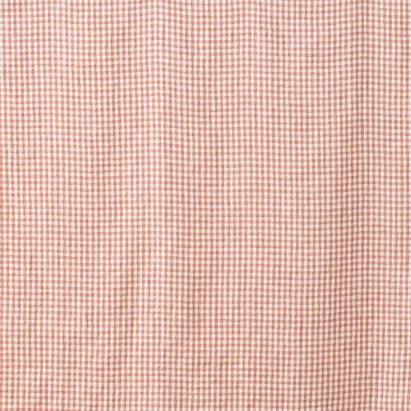 Linenme Linen Fabric Sample Rosa White Gingham