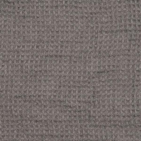 linenme Linen Fabric Sample Steel Grey Waffle Big