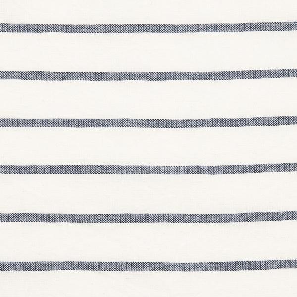 linenme Linen Fabric Sample Stripe Indigo