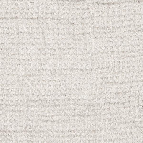 linenme Linen Fabric Sample Waffle Silver