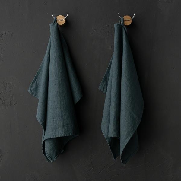 Linenme Linen Fabric Terra Balsam Green