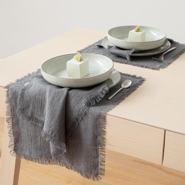 Linenme Linen Fabric Terra Graphite