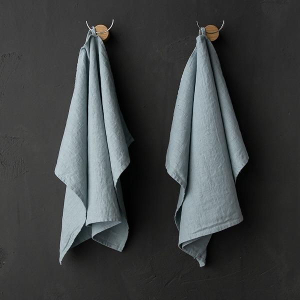 Linenme Linen Fabric Terra Ice Blue