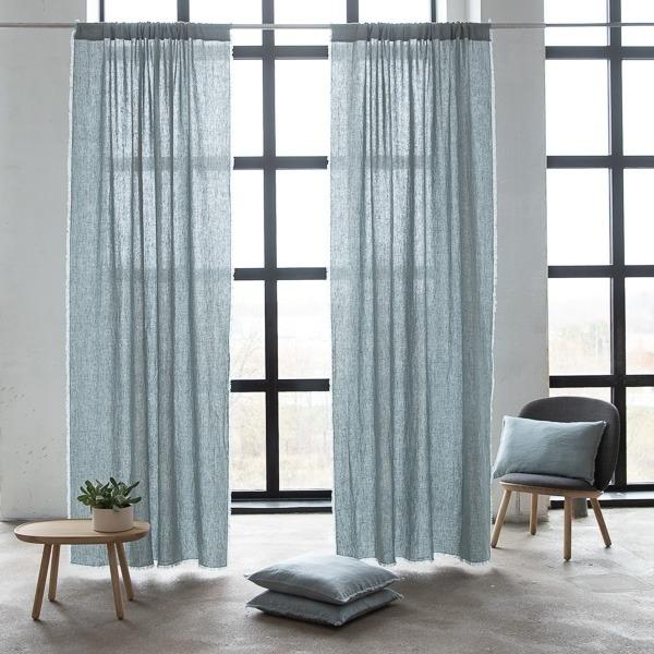 Linenme Linen Fabric Terra Ice Blue