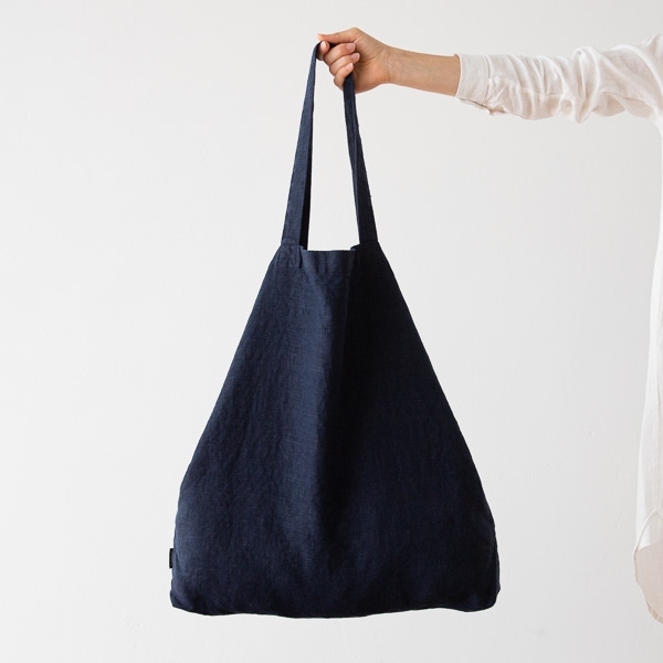 Linenme Linen Fabric Terra Navy