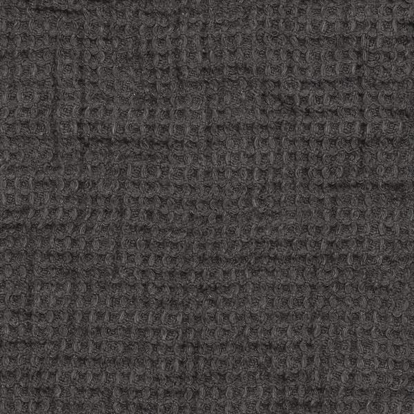 linenme Linen Fabric Washed Waffle Grey