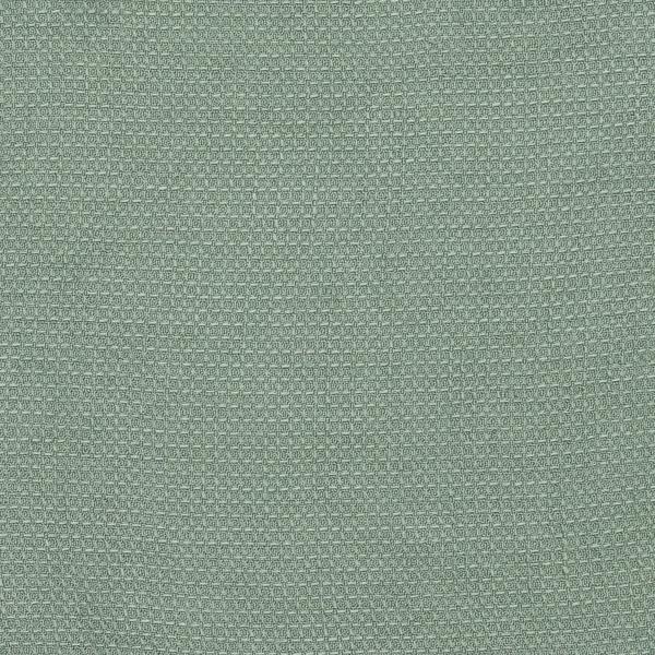 linenme Linen Fabric Washed Waffle Spa Green