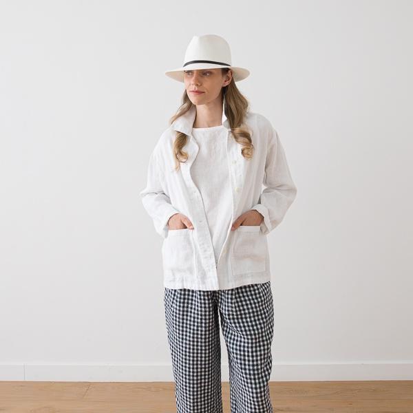 Linenme Linen Jacket Black Tokyo