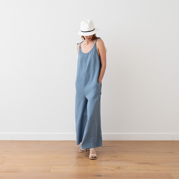 Linenme Linen Jumpsuit Anthracite Amelia