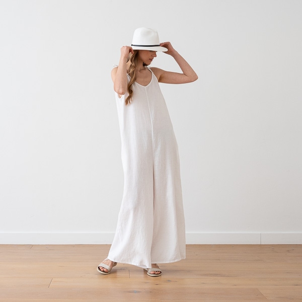Linenme Linen Jumpsuit Anthracite Amelia