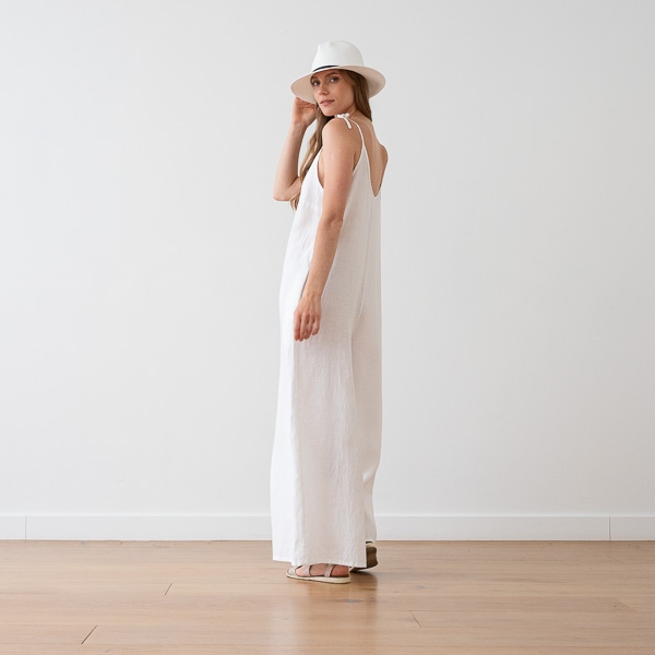 Linenme Linen Jumpsuit Anthracite Amelia
