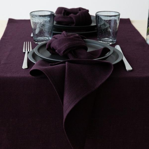 linenme Linen Napkin Aubergine Lara