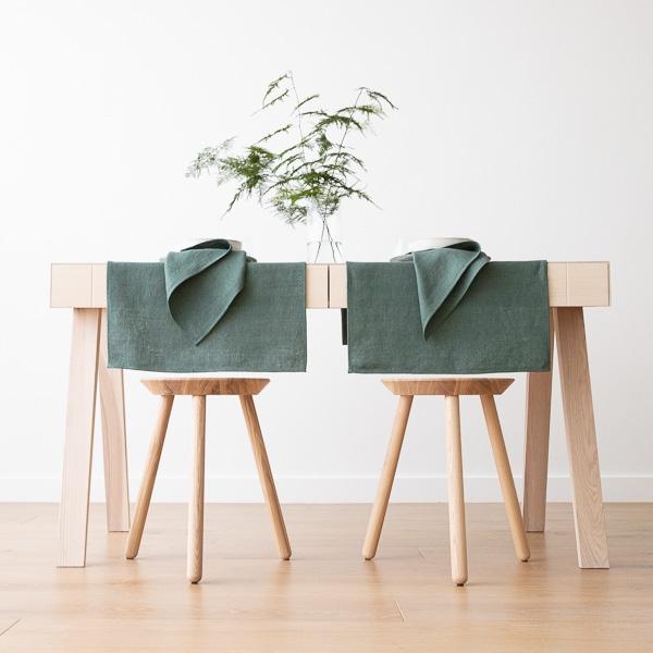 Linenme Linen Napkin Balsam Green Lara