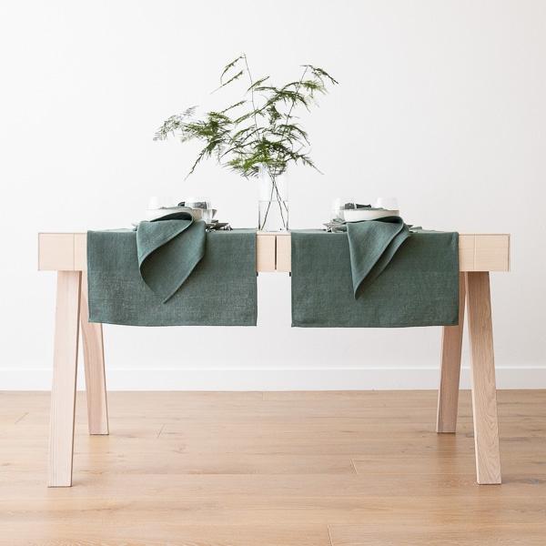 Linenme Linen Napkin Balsam Green Lara