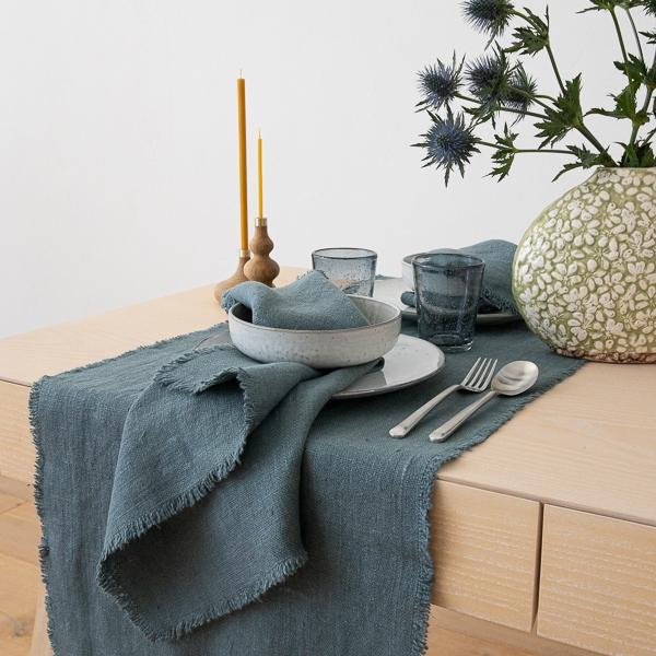 Linenme Linen Napkin Balsam Green Rustic