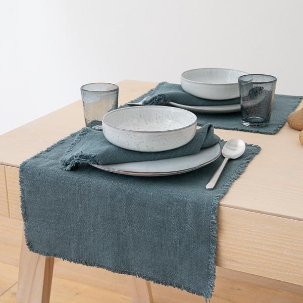 Linenme Linen Napkin Balsam Green Rustic
