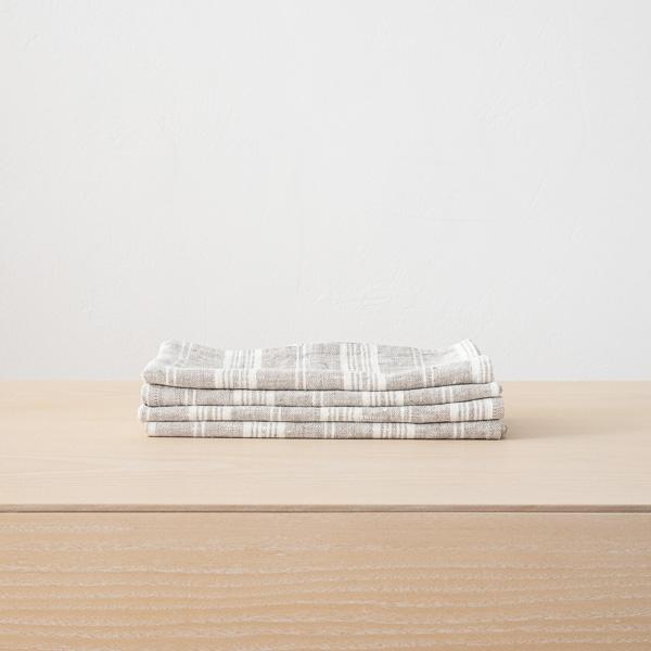 linenme Linen Napkin Birch Multistripe