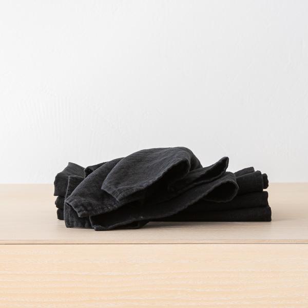 linenme Linen Napkin Black Terra