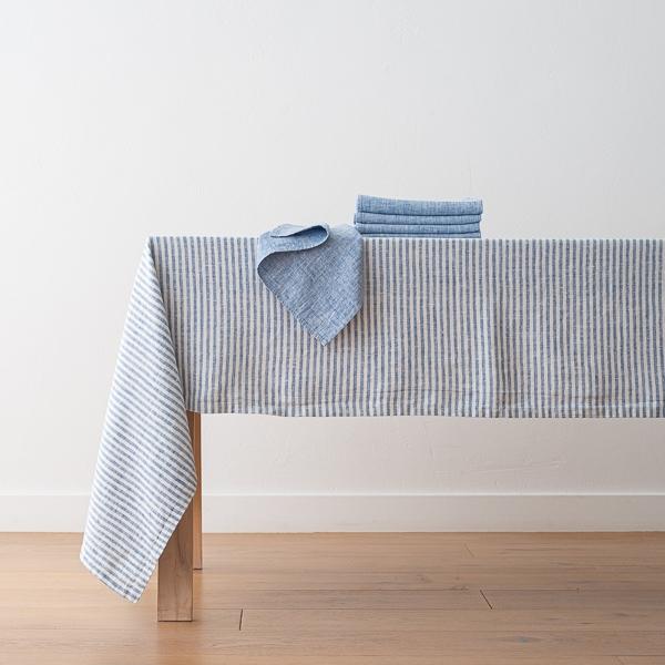 Linenme Linen Napkin Blue Francesca