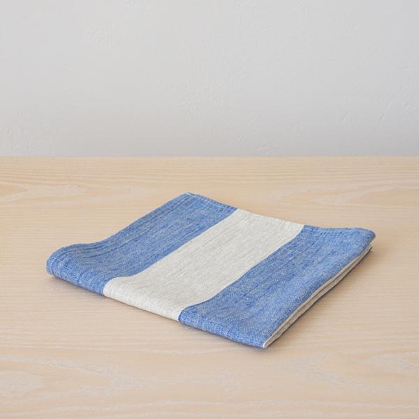 Linenme Linen Napkin Blue Natural Venice