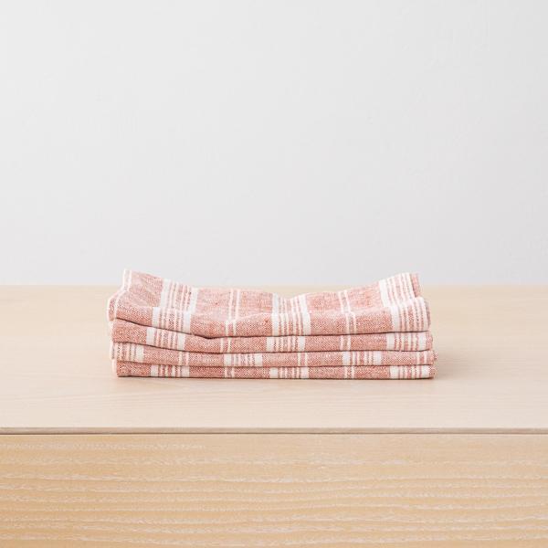 linenme Linen Napkin Brick Multistripe