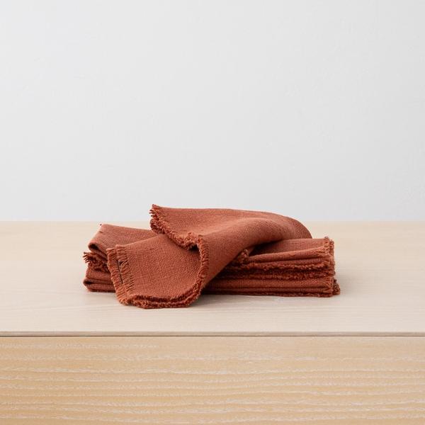 linenme Linen Napkin Brick Rustic
