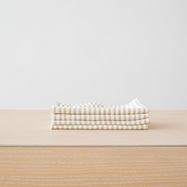 linenme Linen Napkin Brittany Antique Gold